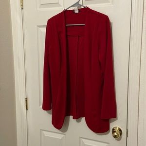 Fashion nova red blazer 2pc set size XL